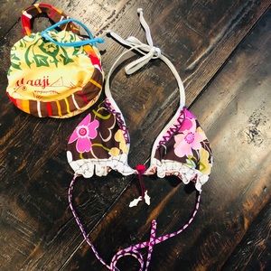 Maaji triangle bikini top. NWOT